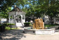 Keene, NH - Central Square - Fountain and Gazebo